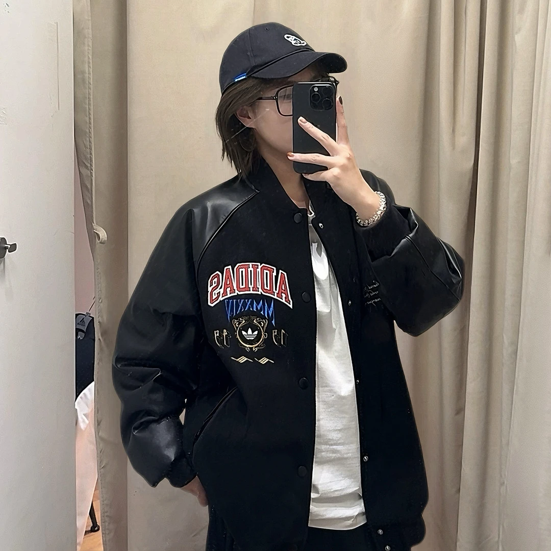 adidas/阿迪达斯三叶草VRCT JACKET 保暖百搭宽松运动棉服 JD5793