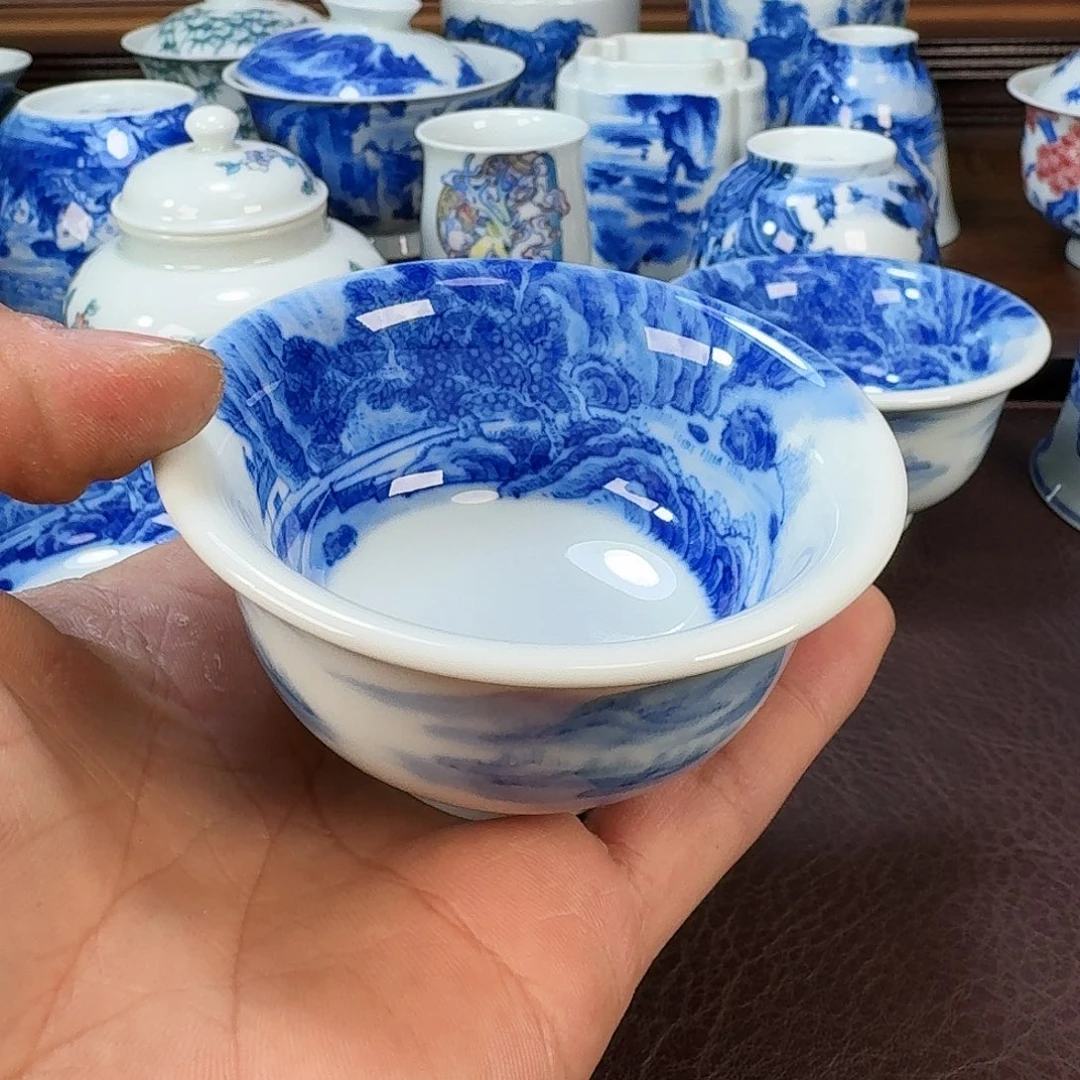 瓷片现代景德镇陶瓷手绘茶具