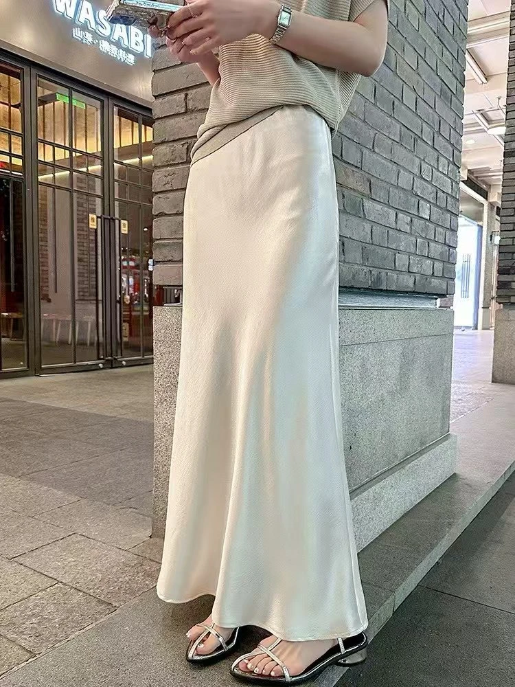 【欧若风】 Lei 新中式缎面半裙  H0246