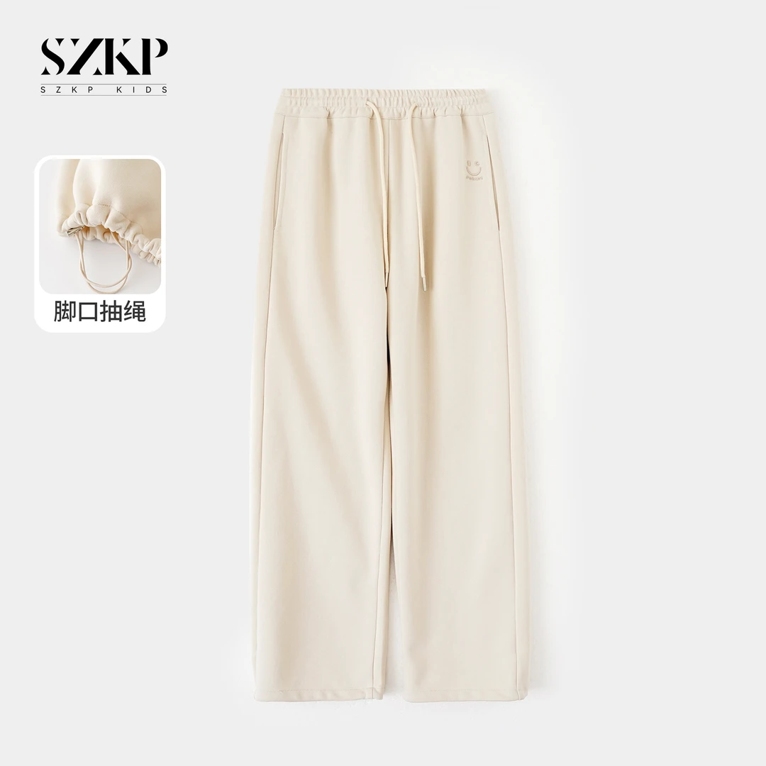 SKZP春季新款女童装中大童儿童软糯时尚百搭直筒休闲裤JMKC550353