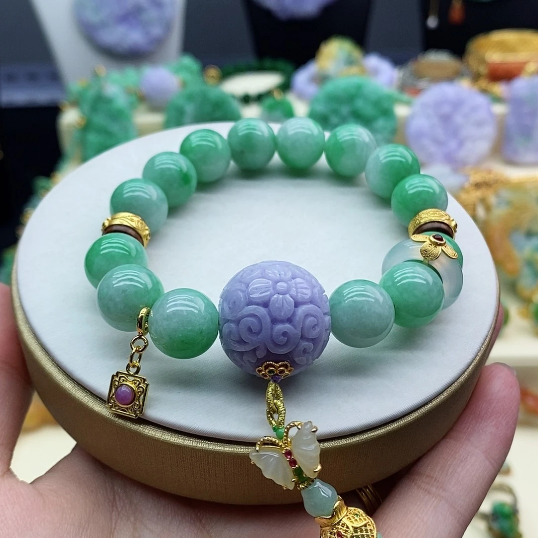 未镶嵌手串翡翠手串