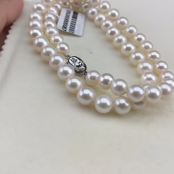 淡水珍珠银S925镶嵌颈饰8➕极光炫彩高品