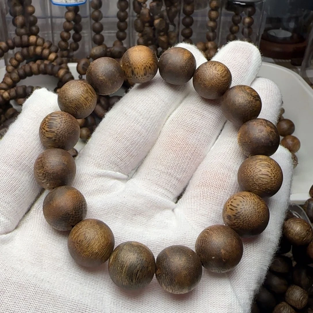 沉香手串P****料海南乌身1.4规格15克单圈