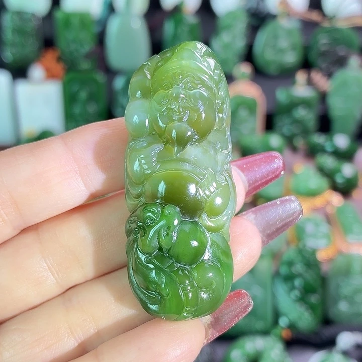 和田玉未镶嵌挂件