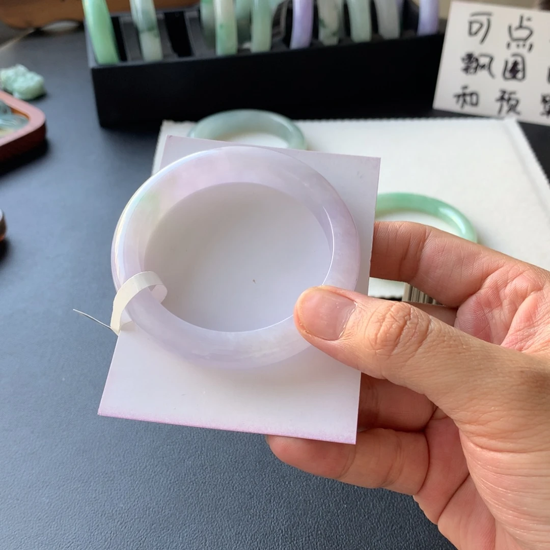 翡翠未镶嵌手镯55.6正