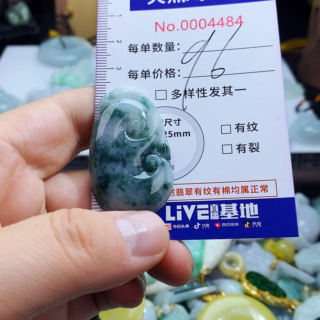 翡翠未镶嵌毛衣链4484