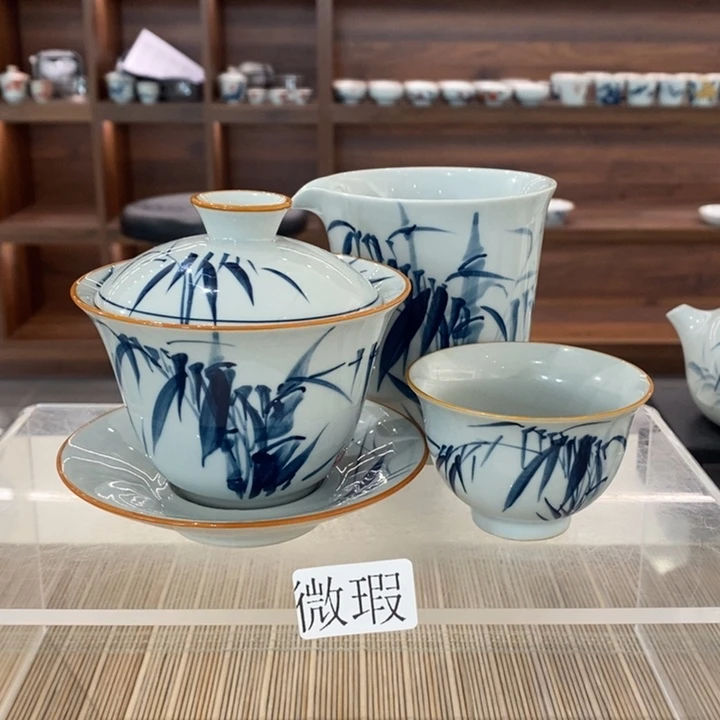 釉下老陶泥手工绘制