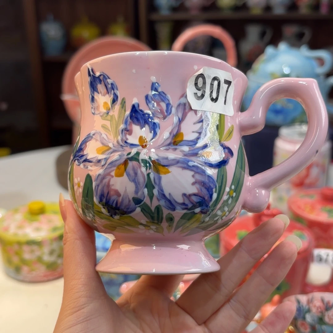 景德镇手绘高温釉下彩陶瓷茶具