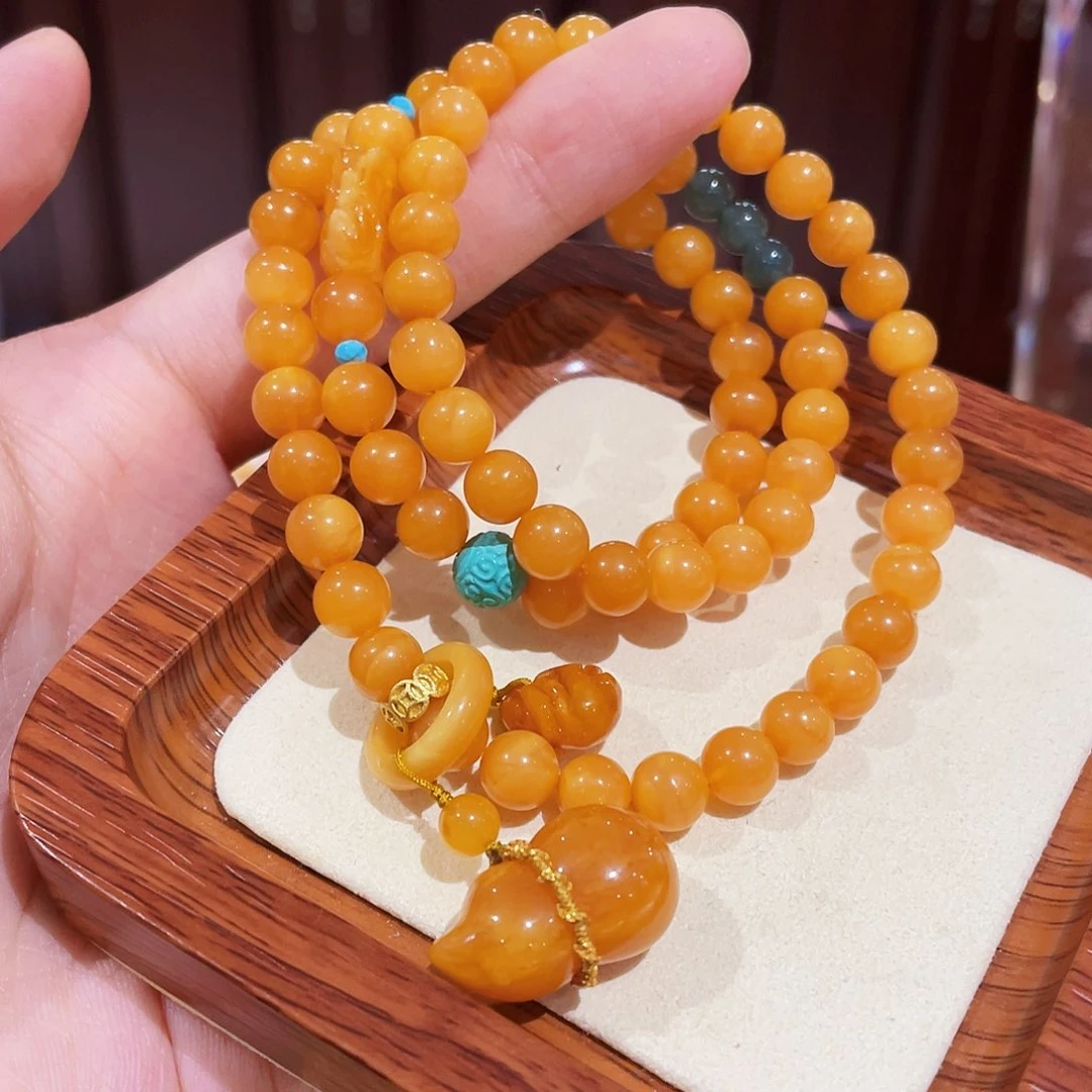 蜜蜡手链未镶嵌手串
