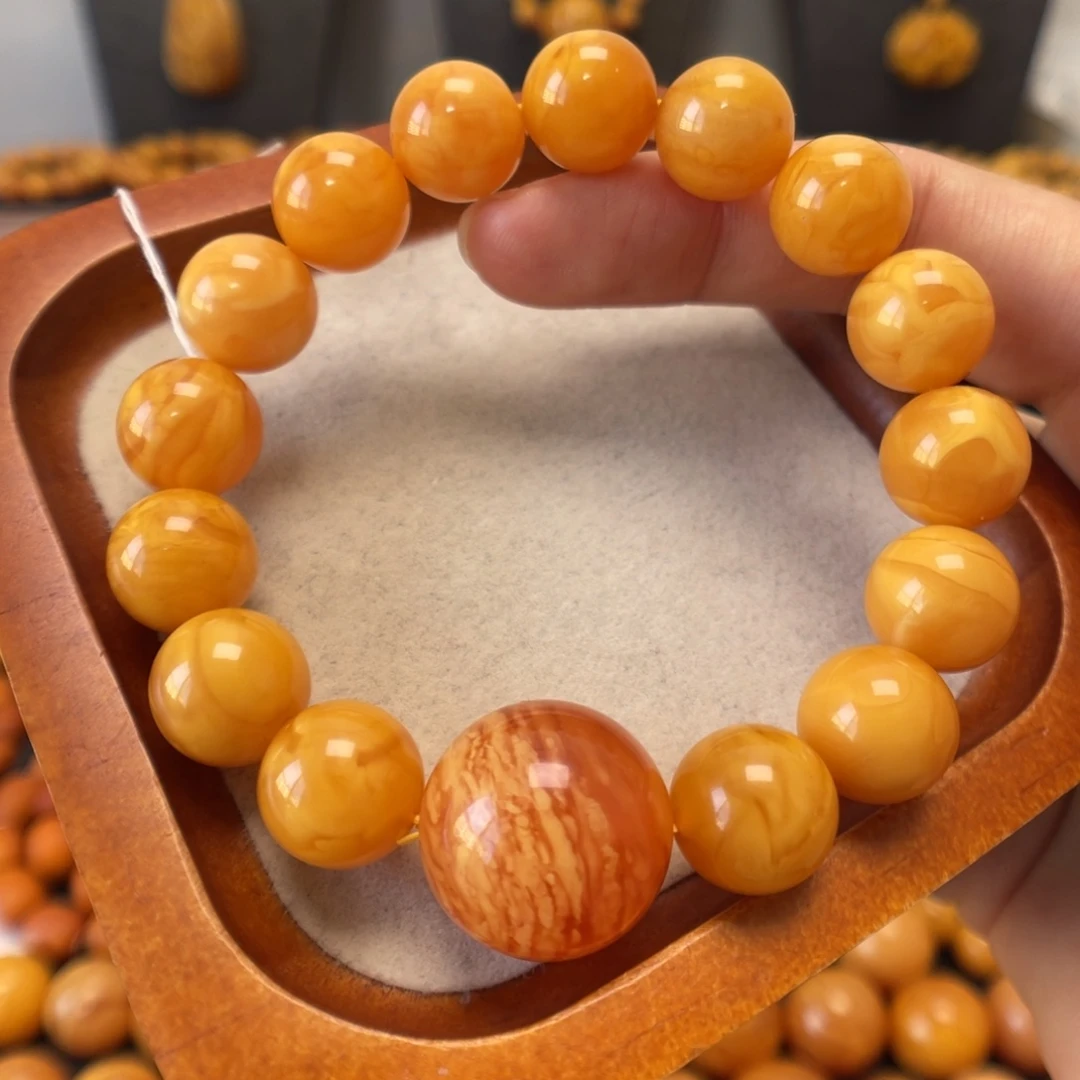 蜜蜡未镶嵌手链蜜蜡