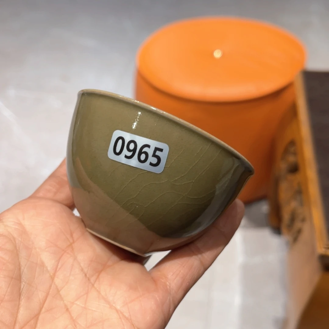 瓷杯子仿古一级柴烧杯子哈哈