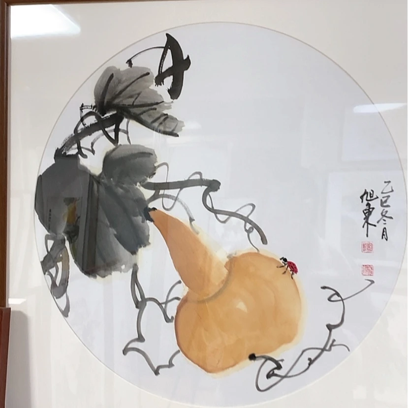 【闪购商品】国画手绘国画带框65.65