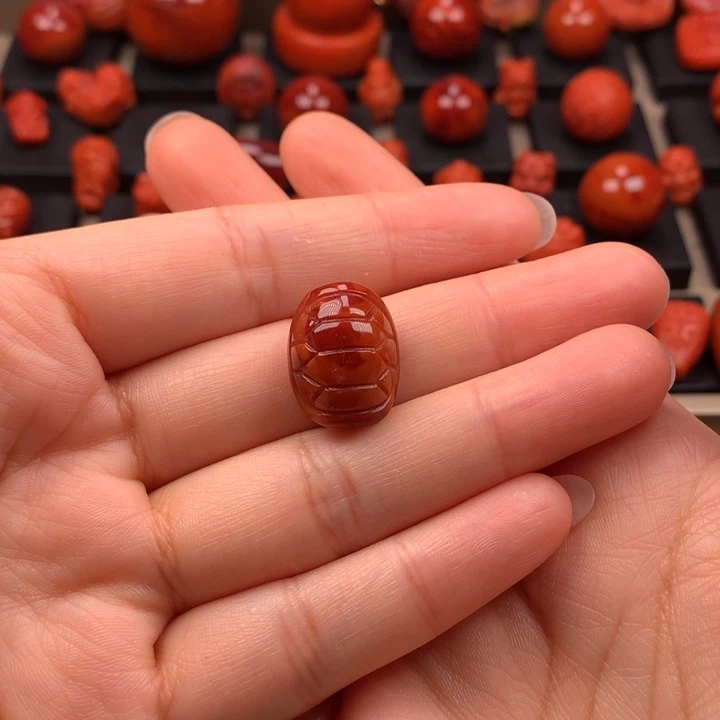 未镶嵌富甲14MM南红玛瑙