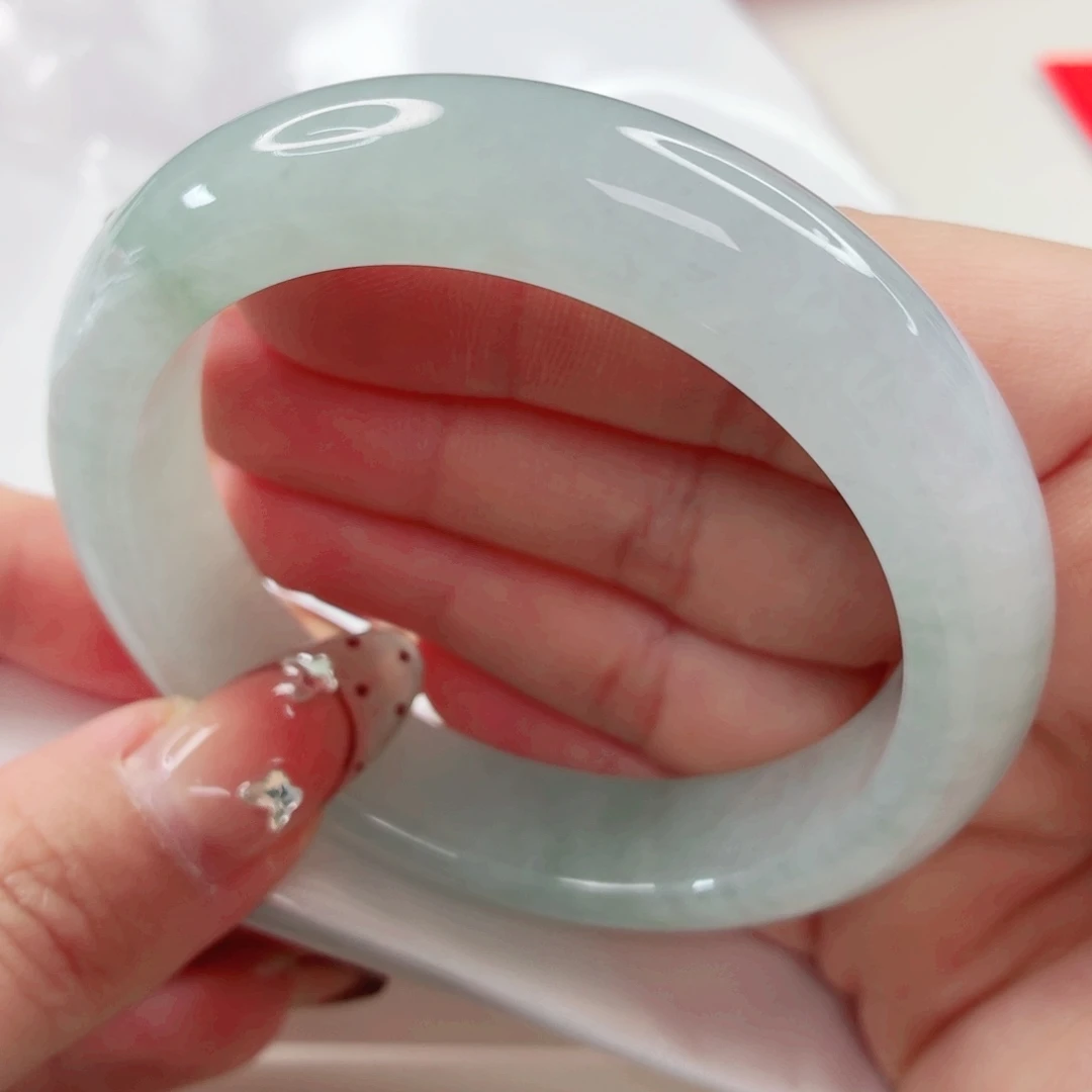 翡翠未镶嵌手镯55.8x11