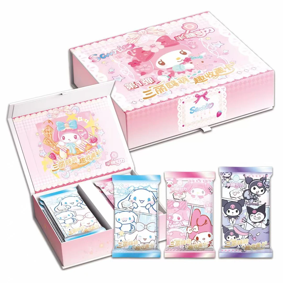 K【烤翅新人芙芙】半糖引力x三丽鸥第一弹收藏卡432包/箱