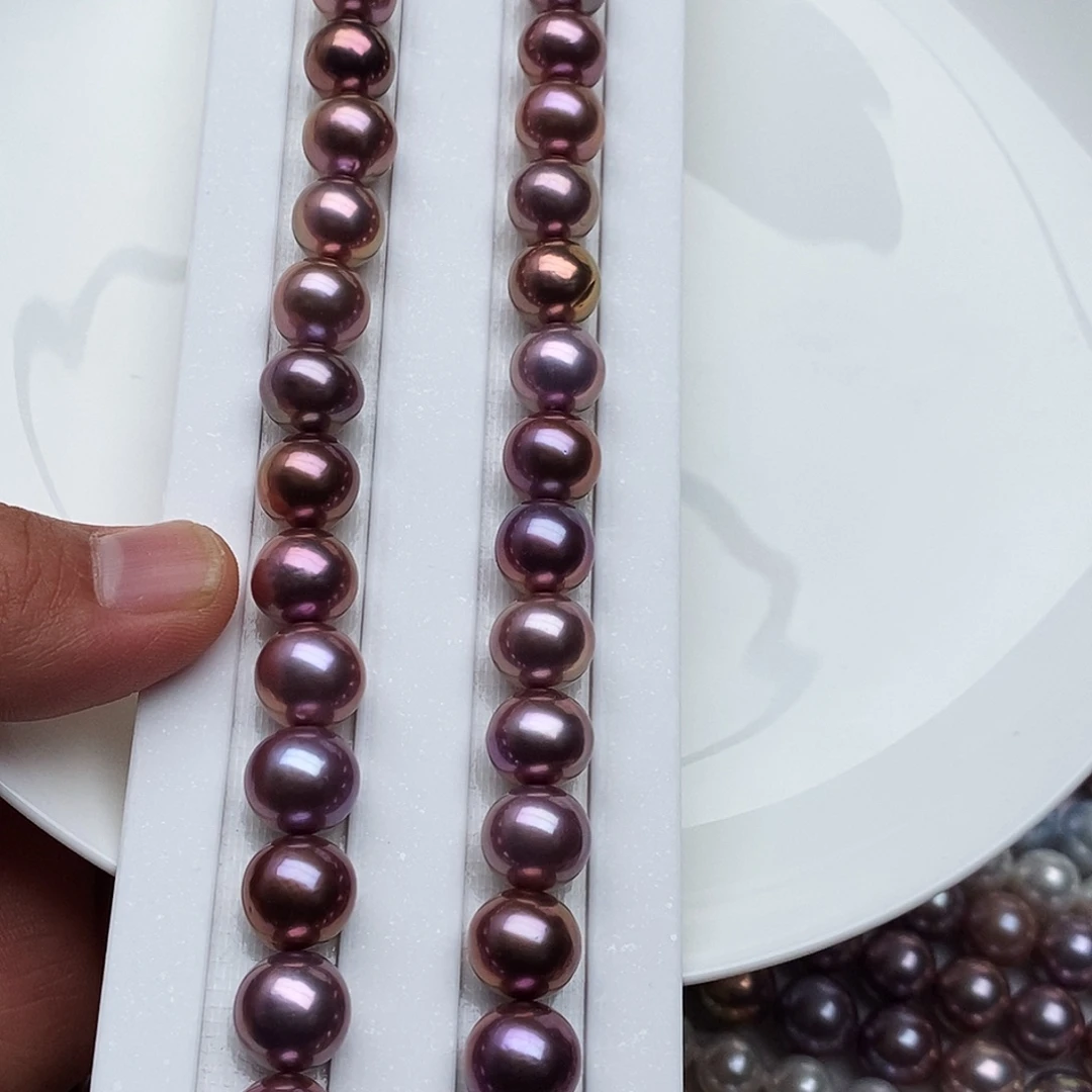 淡水珍珠颈饰银S925镶嵌