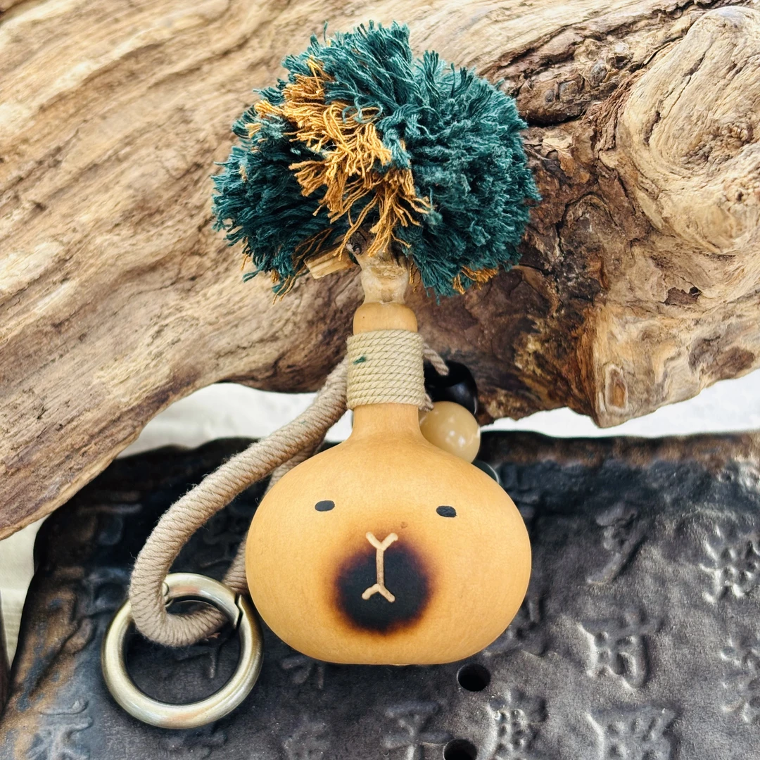 112813手工编织天然葫芦包挂钥匙扣手把件