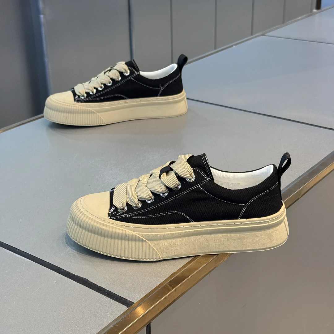 男鞋2025春夏季新款百搭厚底增高板鞋素面舒适时尚休闲饼干小白鞋