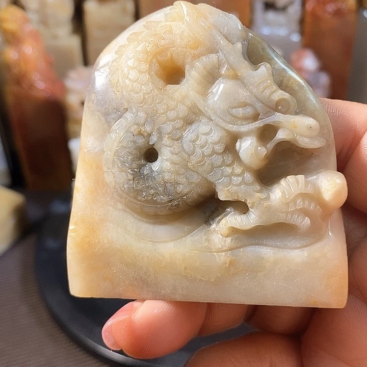 巴林石印石R*巴林石雕刻工艺品