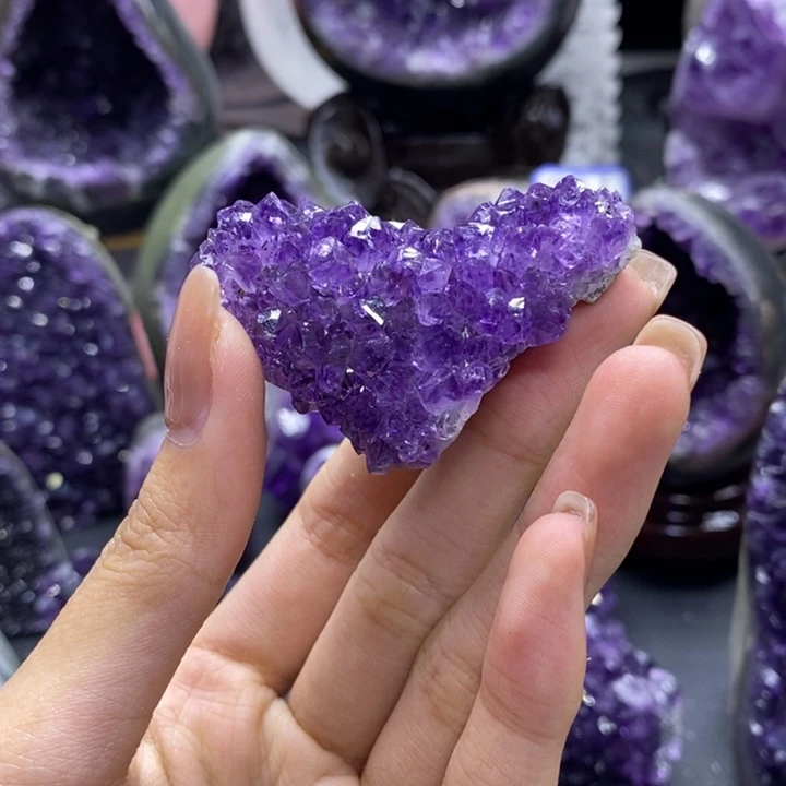 紫晶珠宝半成品未镶嵌