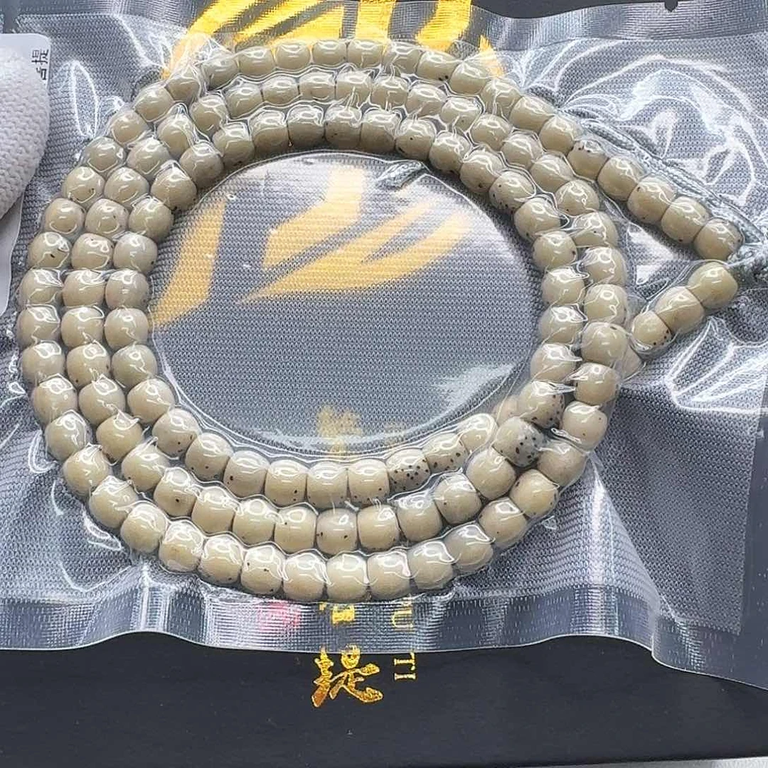 星月菩提吊坠31一物一图冰白绿背河豚6左右108