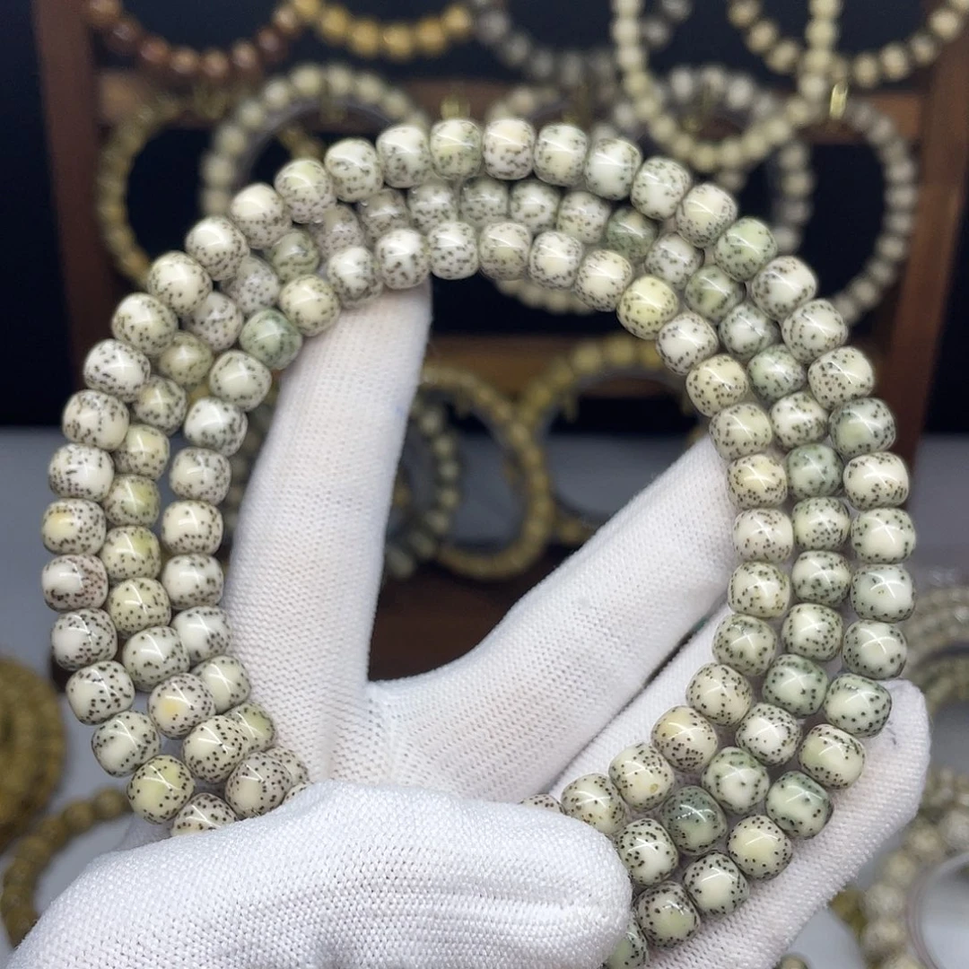 星月菩提手串8-7，双留白小细星