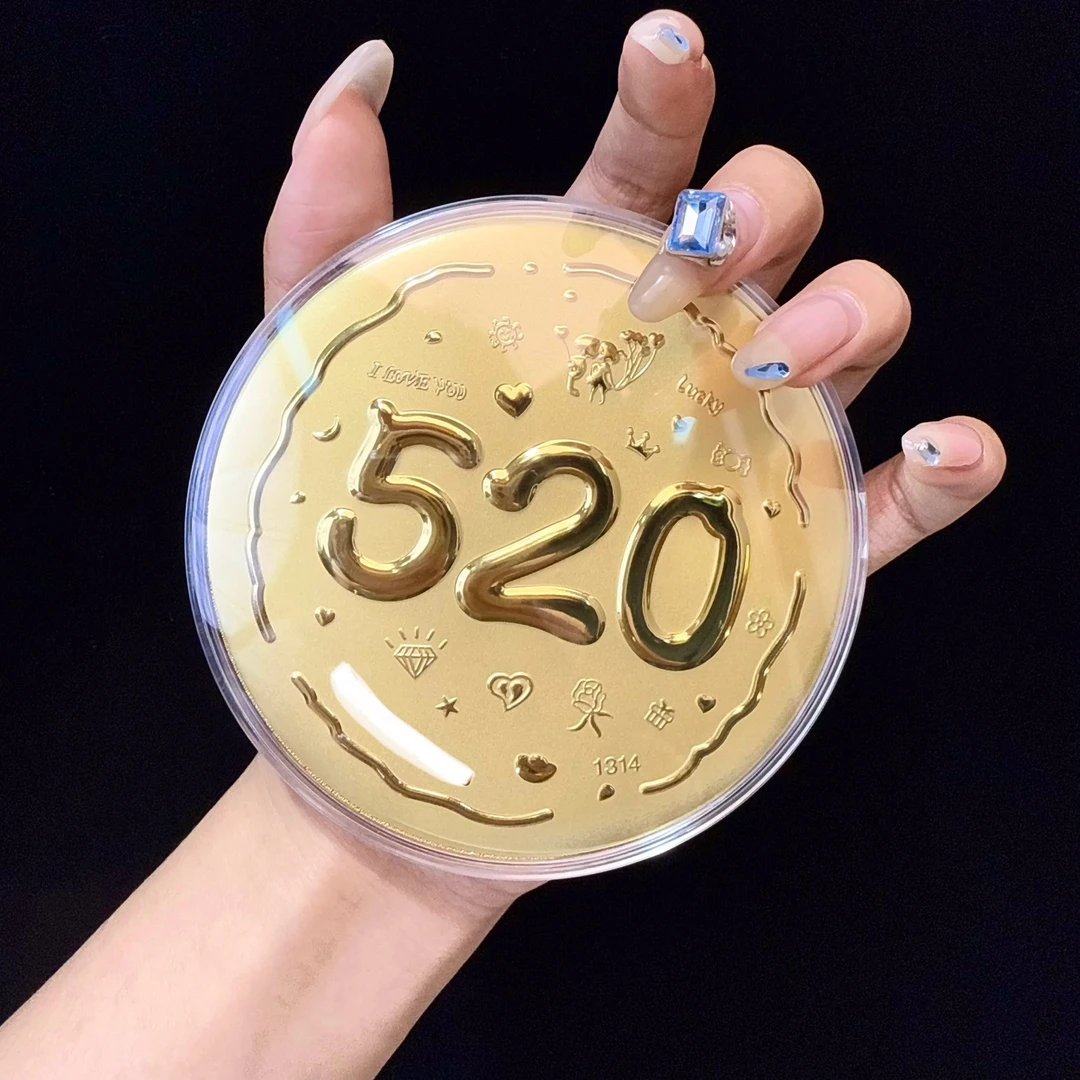 含金工艺品新品热卖【大饼饼】摆件款伴手礼送女友妈妈生日节日礼物