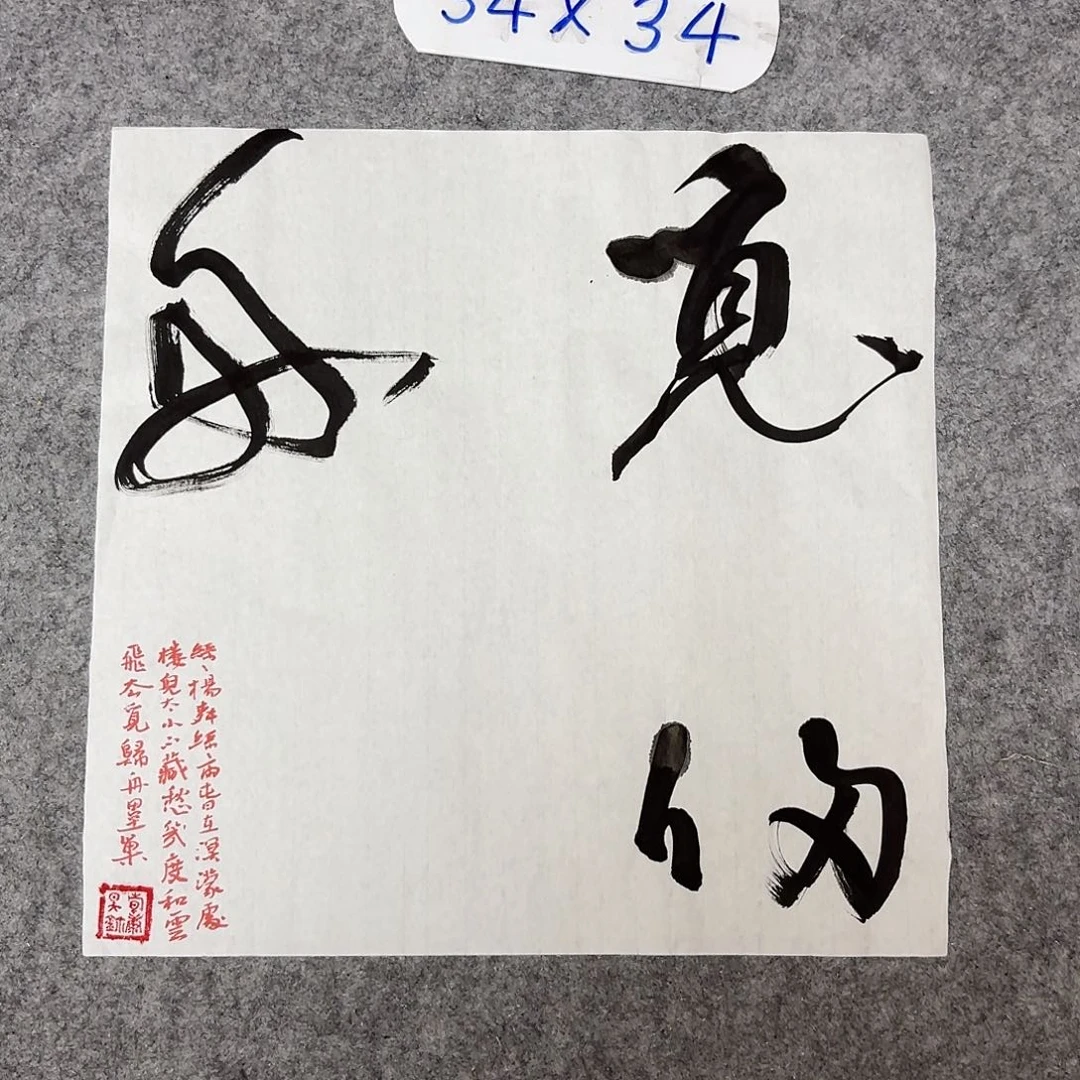 书法清华美院韩康昊34×34