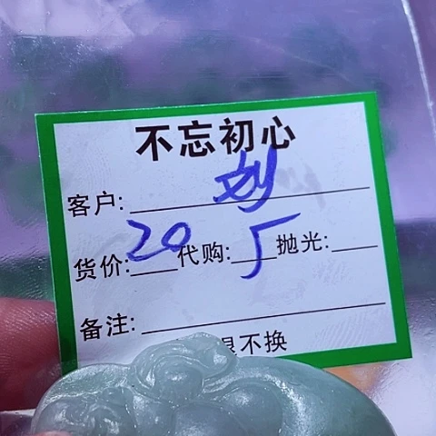刘***全翡翠未镶嵌颈饰缅甸