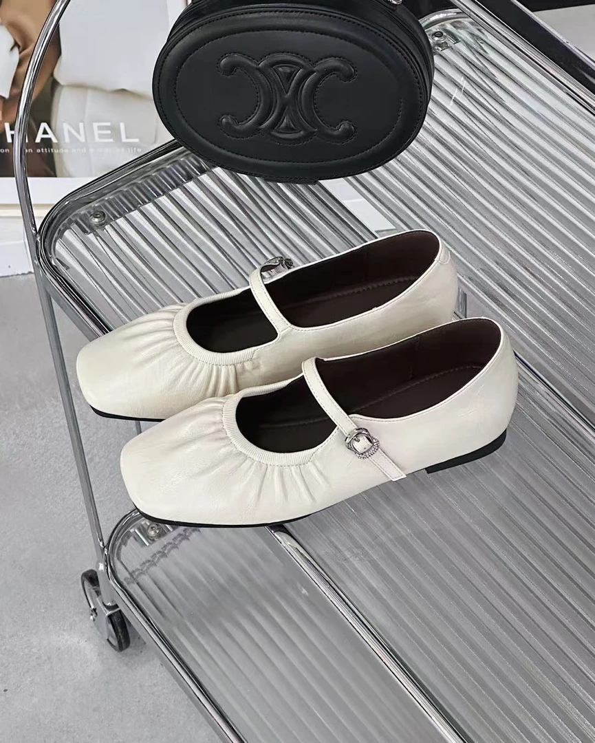 【星·Star】22-1复古平底玛丽珍鞋单鞋百搭方头浅口小众