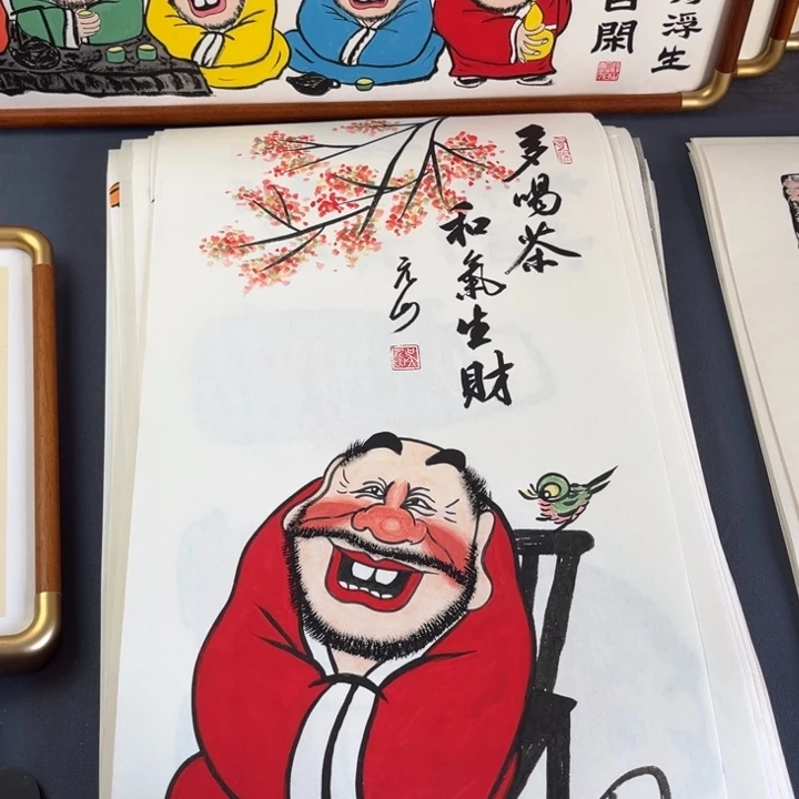 国画纯手绘禅意画作品