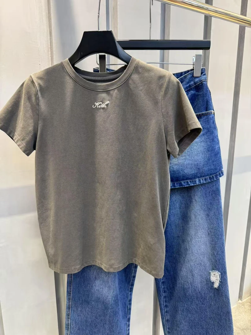 《深圳南油》小版刺绣水洗棉短袖T恤 243002