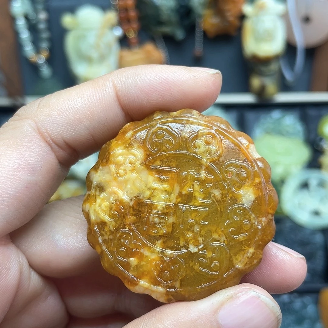 未镶嵌蛇纹石玉颈饰