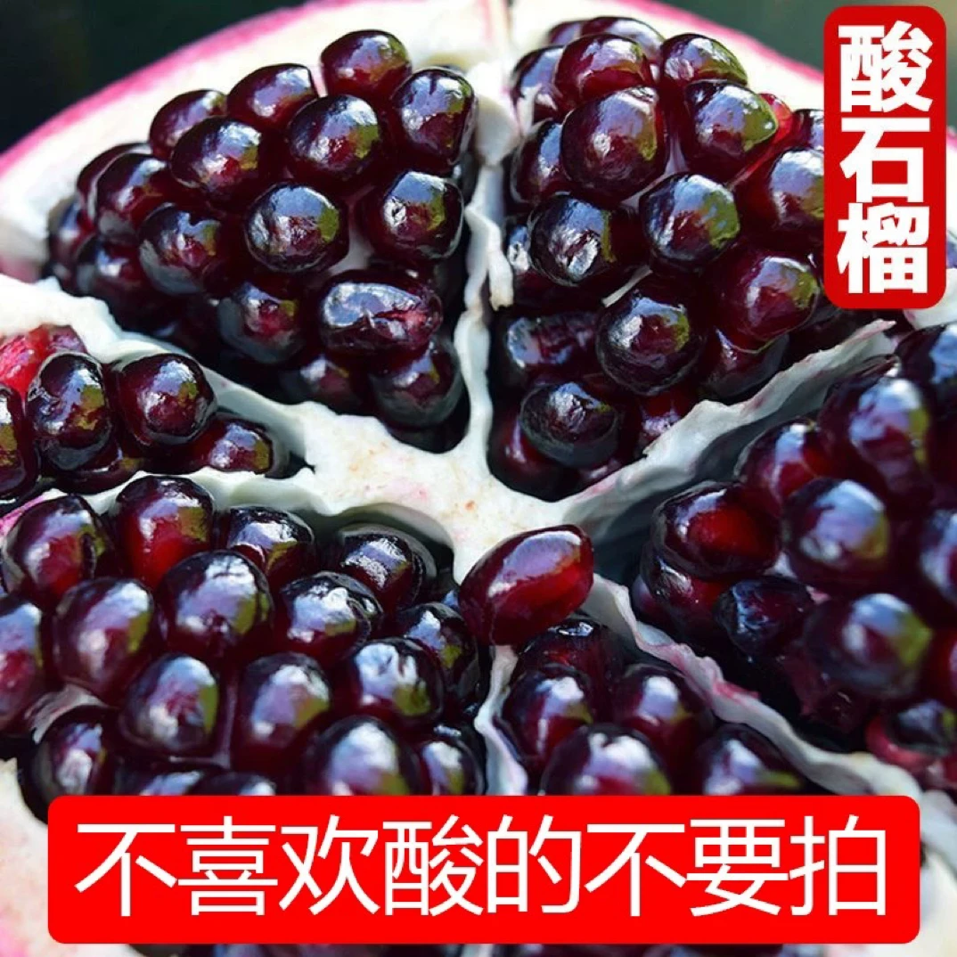 正宗四川会理石榴黑珍珠酸石榴新鲜孕妇水果酸味石榴泡酒当季新鲜