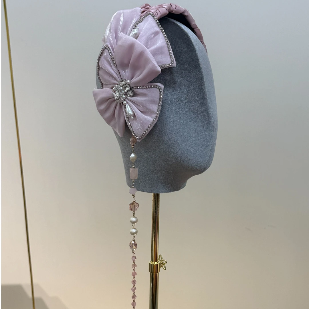 首仕 原创设计【6822】新款甜美可爱减龄长流苏设计头饰发饰