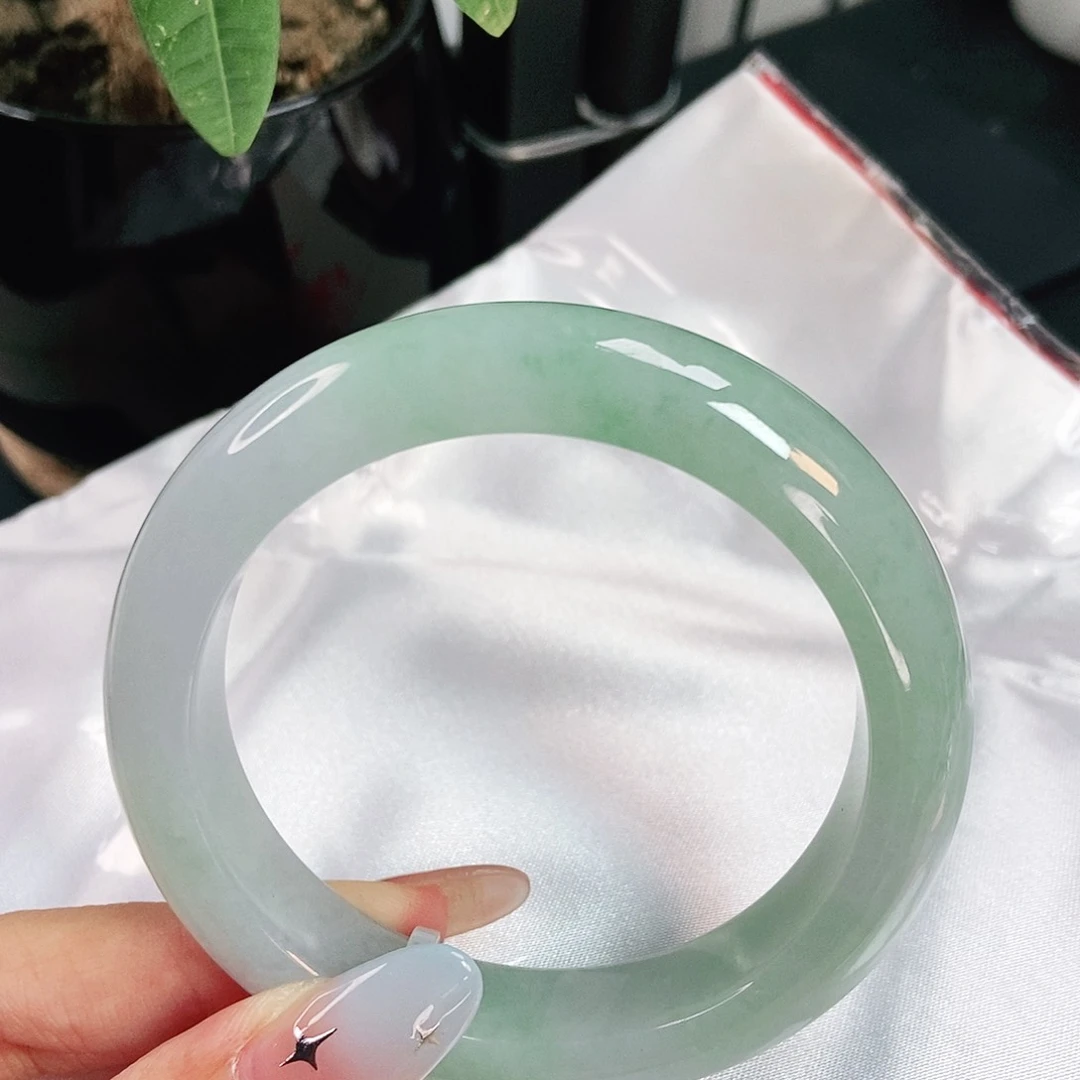未镶嵌手镯翡翠正圈54+