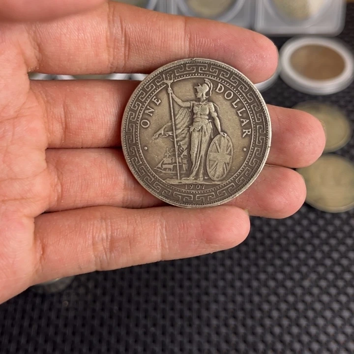 金属大头龙洋船洋工艺品