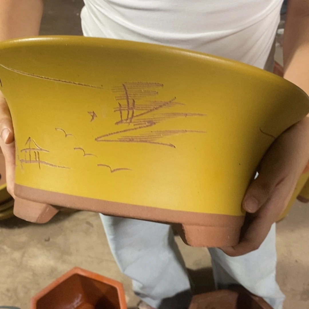 紫砂花盆口径口径33 14