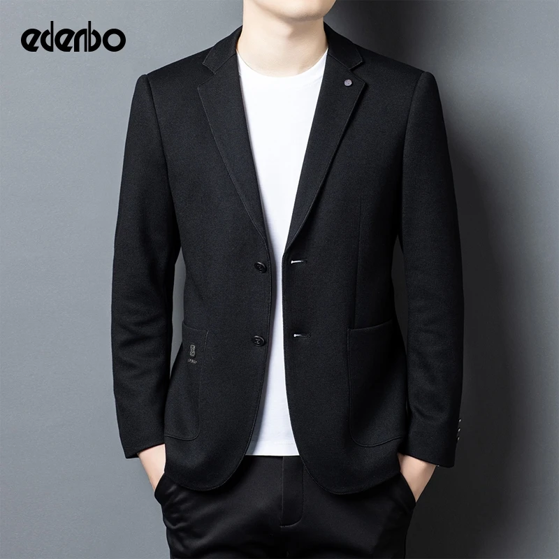【商场同款】爱登堡高级感西装外套男士秋冬季商务休闲修身羊毛西服