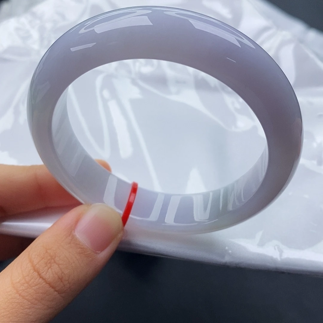 翡翠未镶嵌手镯54正圈