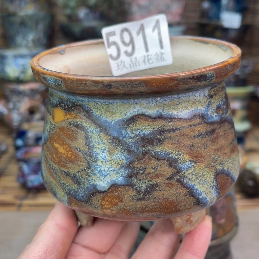 手工花盆默认瑕疵完美者勿拍