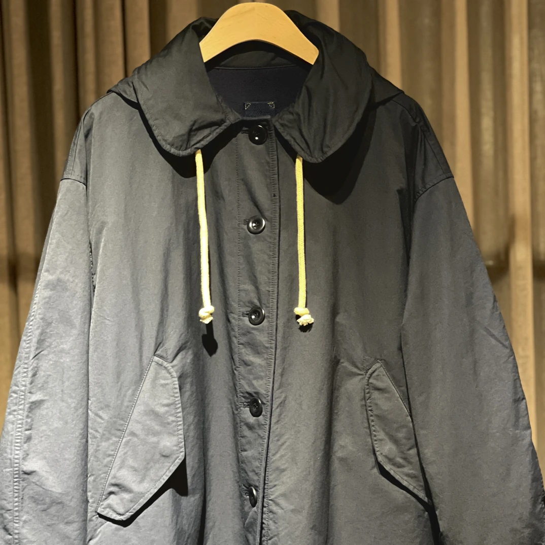 東与西 舒适生活系列高品质双面拼色廓形厚外套LXJ2296