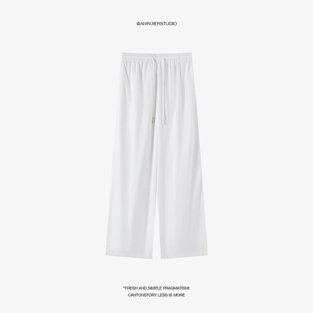 无印心匠C603 阔腿透气夏季休闲裤裤子休闲高腰时尚百搭k1930