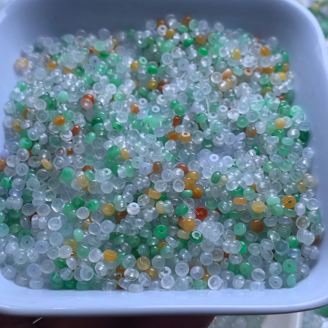 散珠翡翠翡翠散珠多样性发货10颗