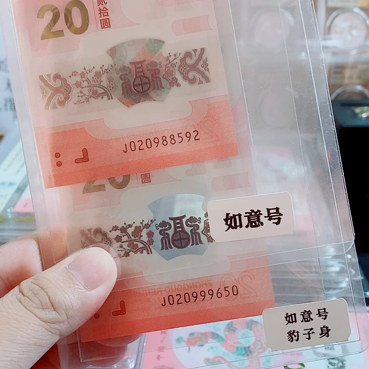 塑料2025贺岁蛇钞 如意号两枚裸币