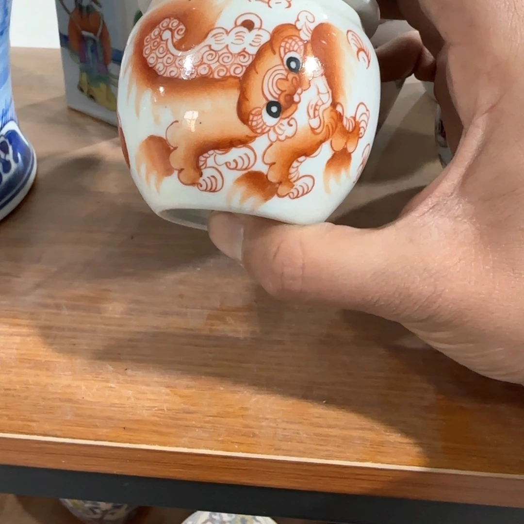瓷片摆件手绘瓷器处理