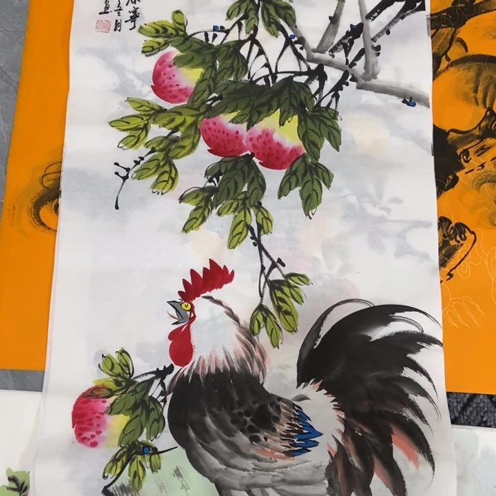 枕书斋画廊的直播间