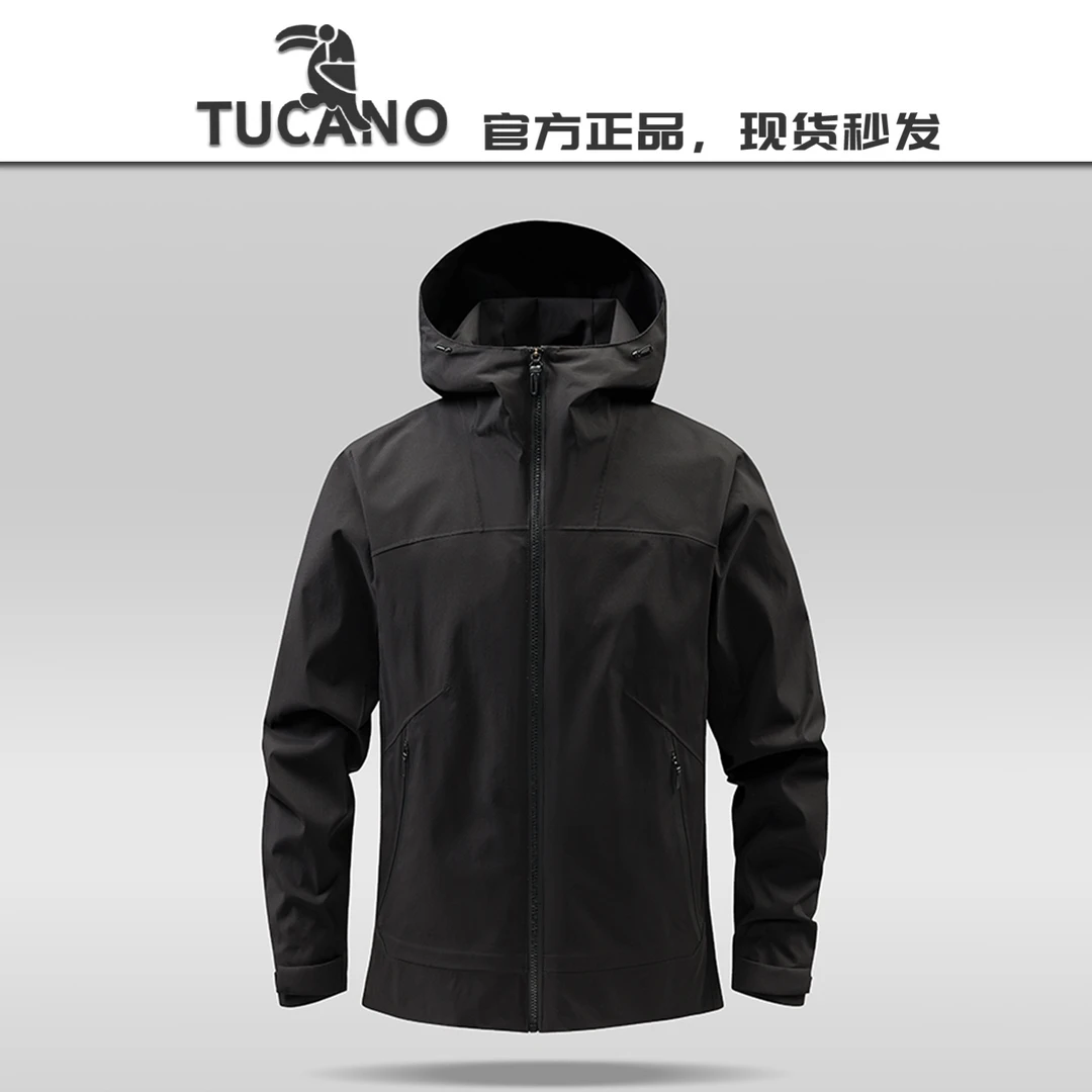 啄木鸟【官方】冬季新款户外三防面料冲锋衣外套男女同款连帽冲锋衣