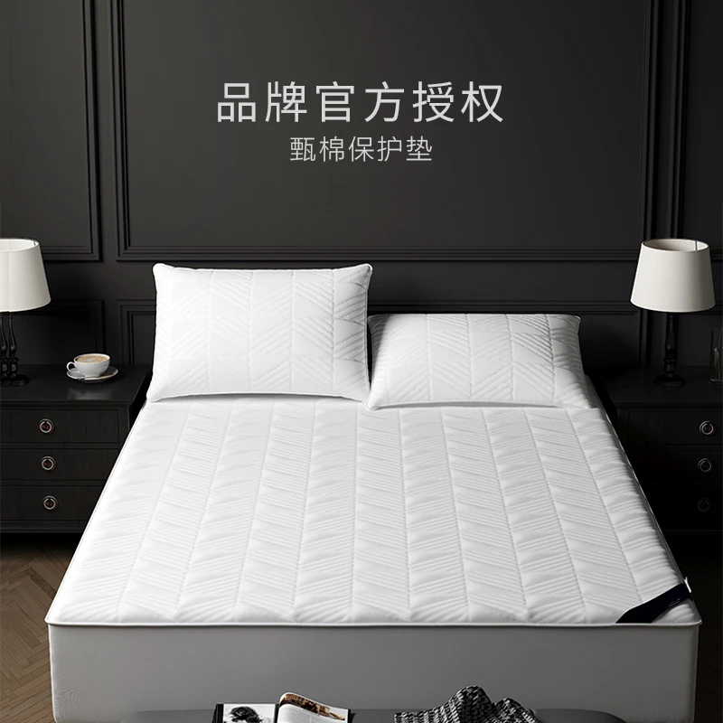 五星级酒店抗菌防螨床笠加厚夹棉床罩席梦思保护套家用防滑床罩