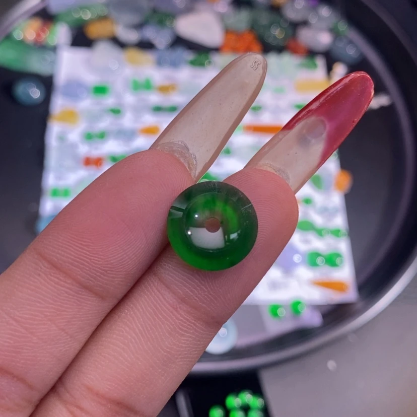 【闪购商品】翡翠挂件未镶嵌甜甜圈